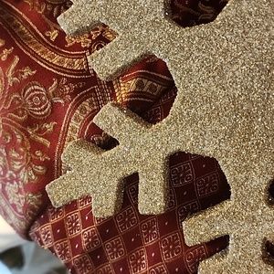 glitter  snowflake tree topper very strong heavy duty wire spiral